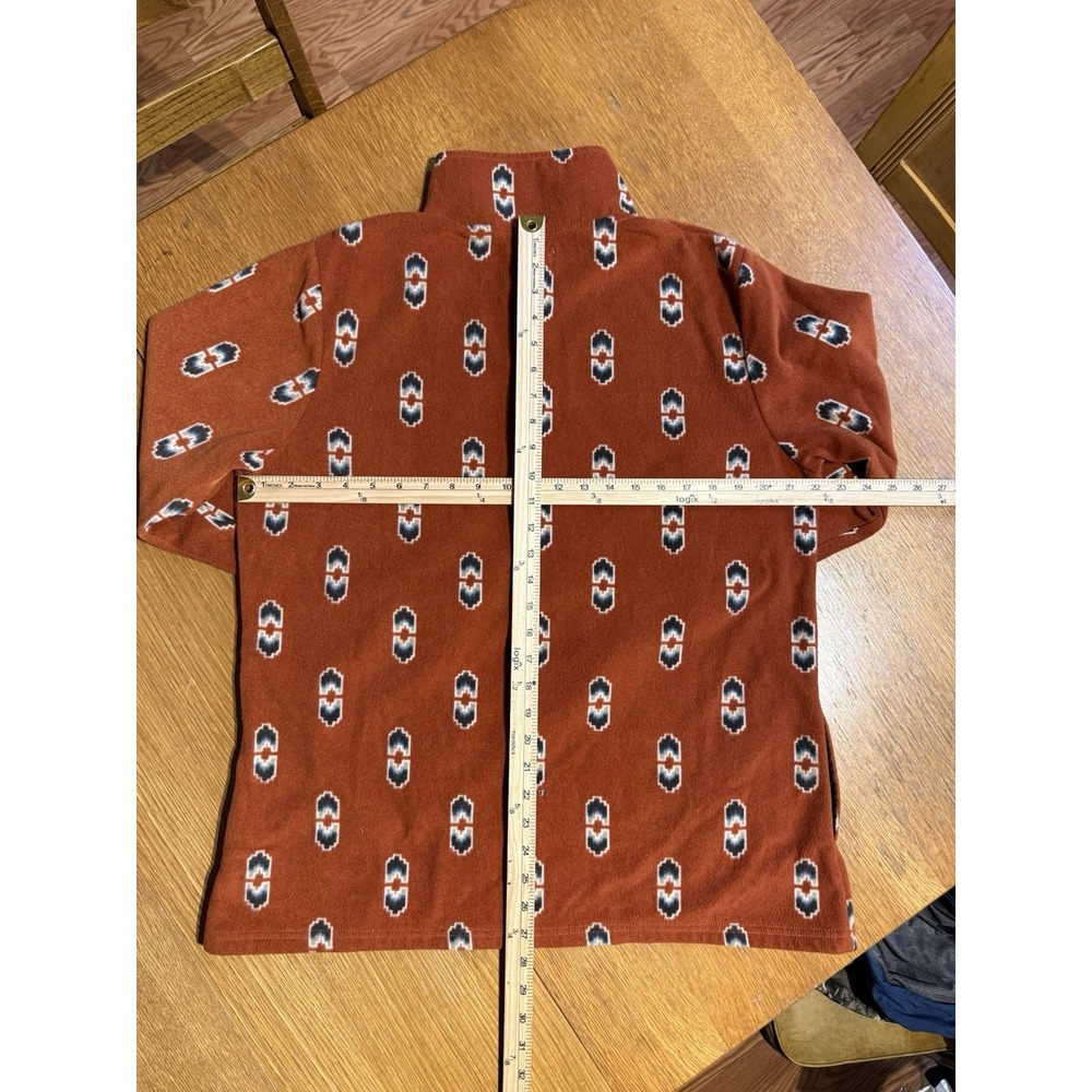 Wrangler As Real As Fleece Pullover Women XL Southwestern Aztec Snap Mock Neck - Picture 6 of 7
